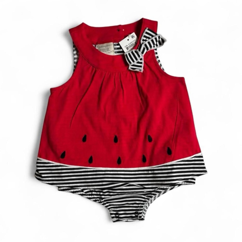NWT Watermelon Baby Romper 18 Months Summer Fruit Print Cute